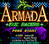 Armada - FX Racers (USA) Title Screen